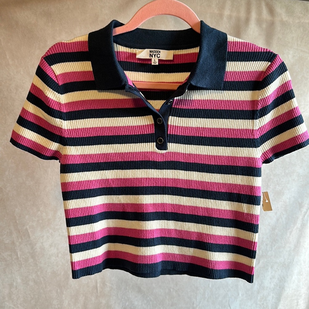 💕MADDEN NYC soft sweater crop top💕 Large